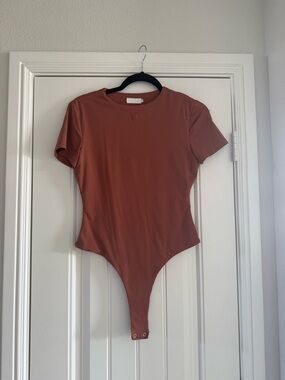 Meshki Terracotta Short Sleeve Bodysuit